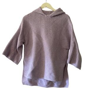 Old Navy Lavender Purple Textured Knit Hoodie Sweater Men's Size Medium